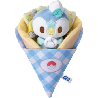 Officiële Pokemon knuffel Kurukuru Crepe Piplup Poképeace +/- 16cm Takara tomy